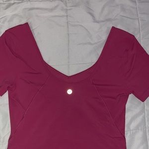 Lululemon blush colored athletic top